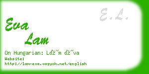 eva lam business card